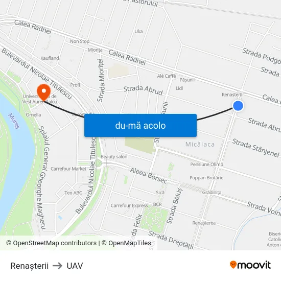 Harta de Renașterii către UAV