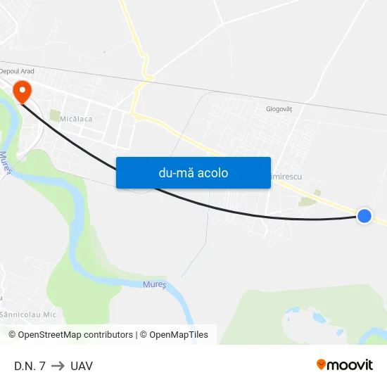 Harta de D.N. 7 către UAV