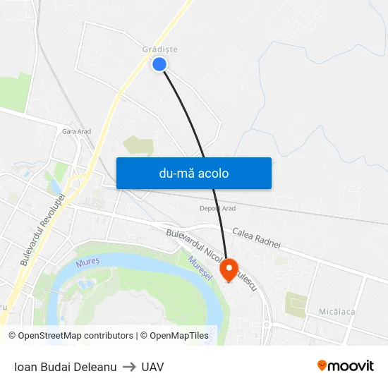 Harta de Ioan Budai Deleanu către UAV