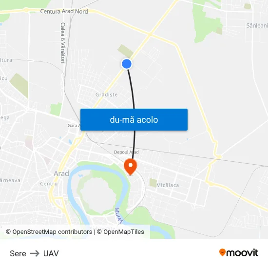 Harta de Sere către UAV