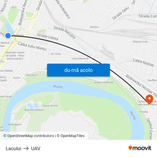 Harta de Lacului către UAV