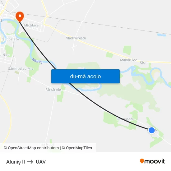 Harta de Aluniș II către UAV