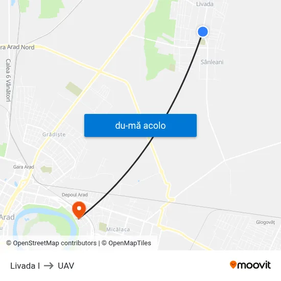 Harta de Livada I către UAV