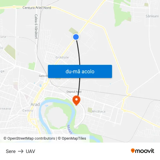 Harta de Sere către UAV