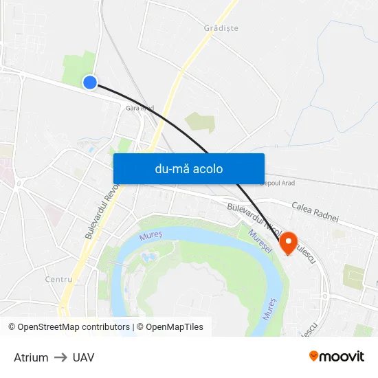 Harta de Atrium către UAV