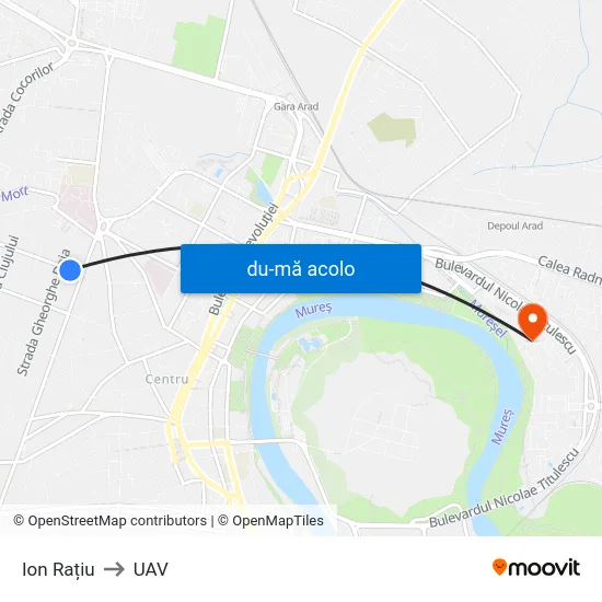 Harta de Ion Rațiu către UAV