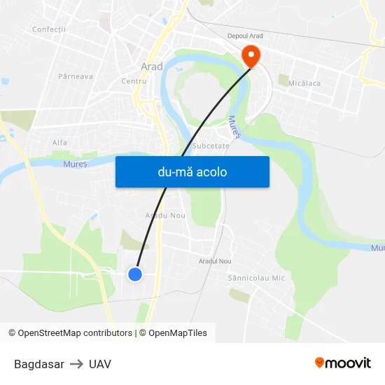 Harta de Bagdasar către UAV