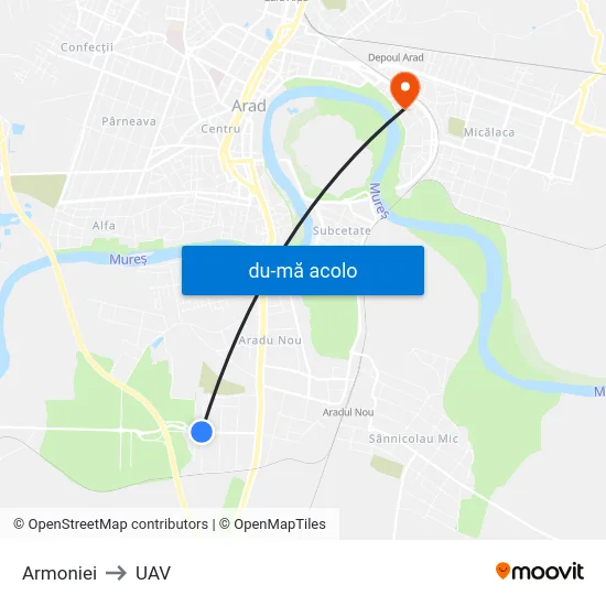 Harta de Armoniei către UAV