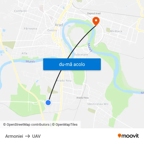 Harta de Armoniei către UAV