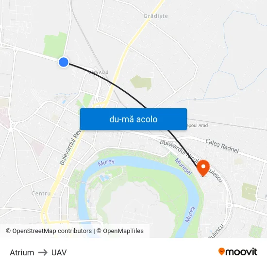 Harta de Atrium către UAV