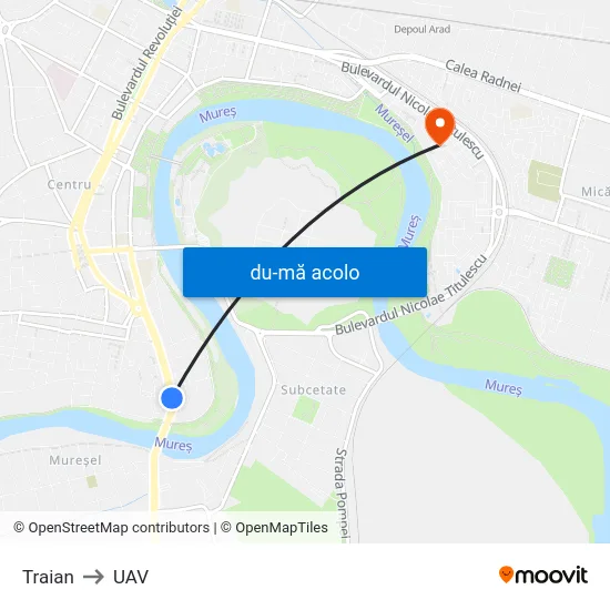 Harta de Traian către UAV