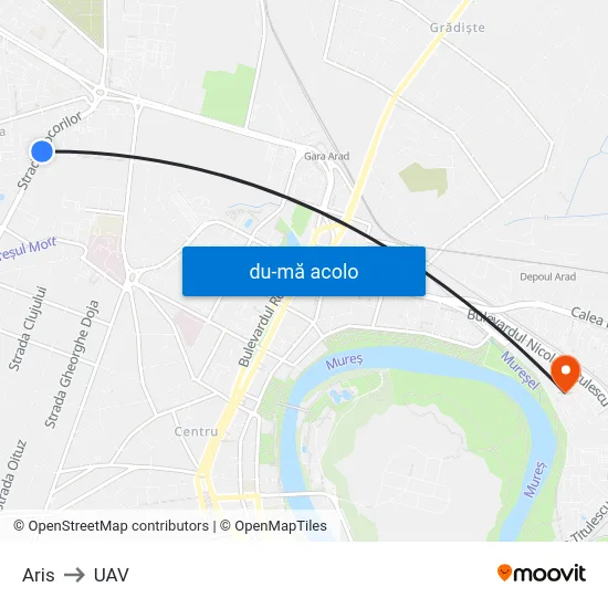 Harta de Aris către UAV