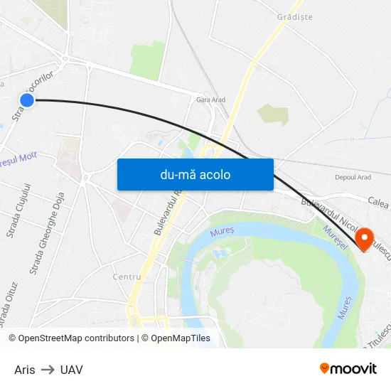 Harta de Aris către UAV