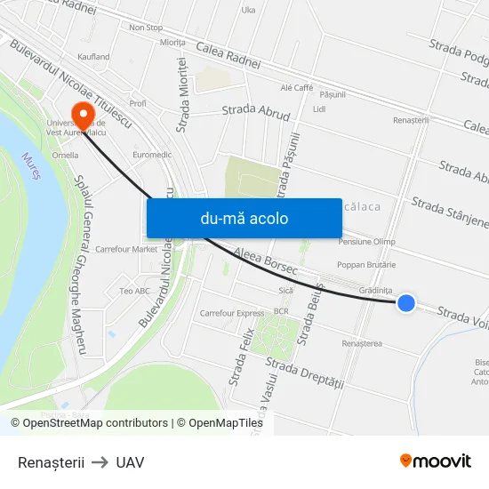 Harta de Renașterii către UAV