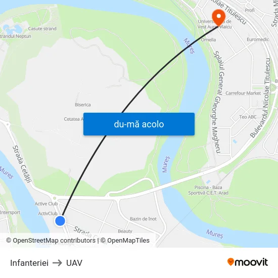 Harta de Infanteriei către UAV