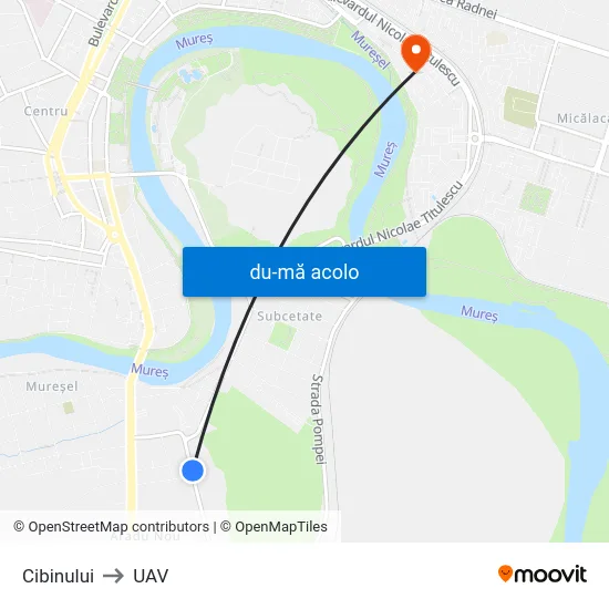 Harta de Cibinului către UAV