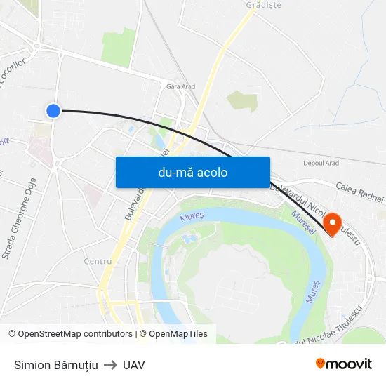 Harta de Simion Bărnuțiu către UAV