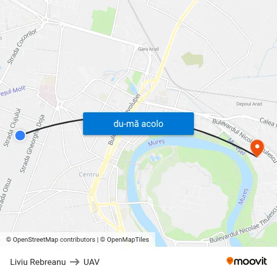 Harta de Liviu Rebreanu către UAV