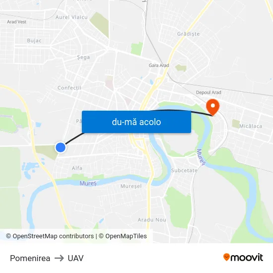 Harta de Pomenirea către UAV