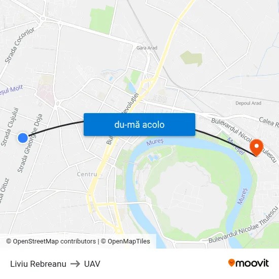 Harta de Liviu Rebreanu către UAV