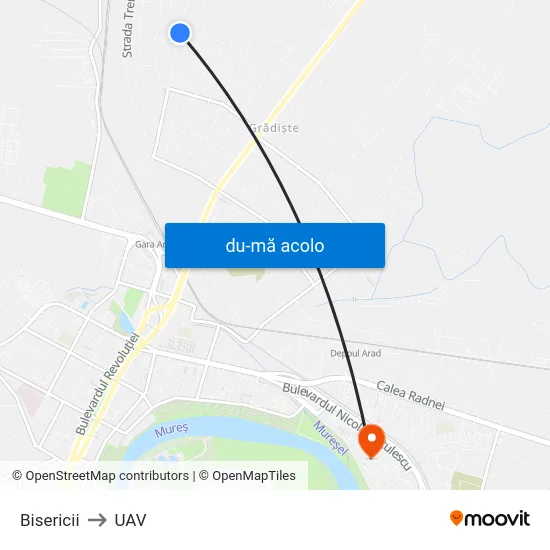 Harta de Bisericii către UAV