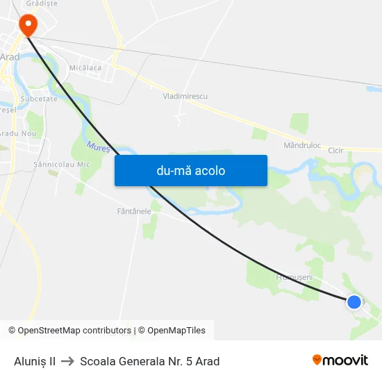 Harta de Aluniș II către Scoala Generala Nr. 5 Arad