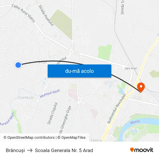 Harta de Brâncuși către Scoala Generala Nr. 5 Arad