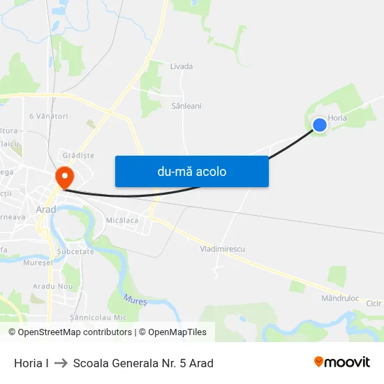 Harta de Horia I către Scoala Generala Nr. 5 Arad