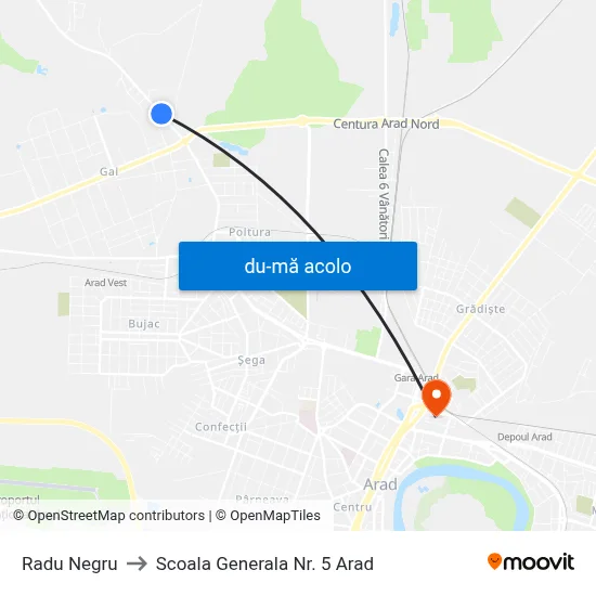 Harta de Radu Negru către Scoala Generala Nr. 5 Arad