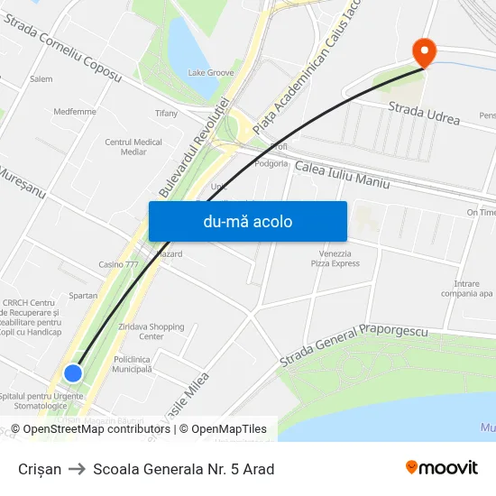 Harta de Crișan către Scoala Generala Nr. 5 Arad