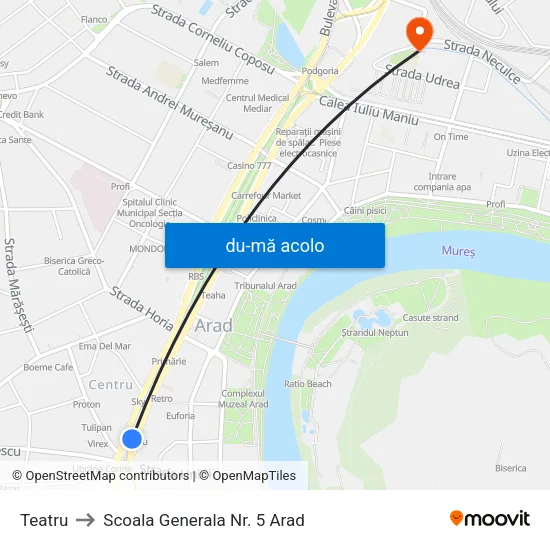 Harta de Teatru către Scoala Generala Nr. 5 Arad