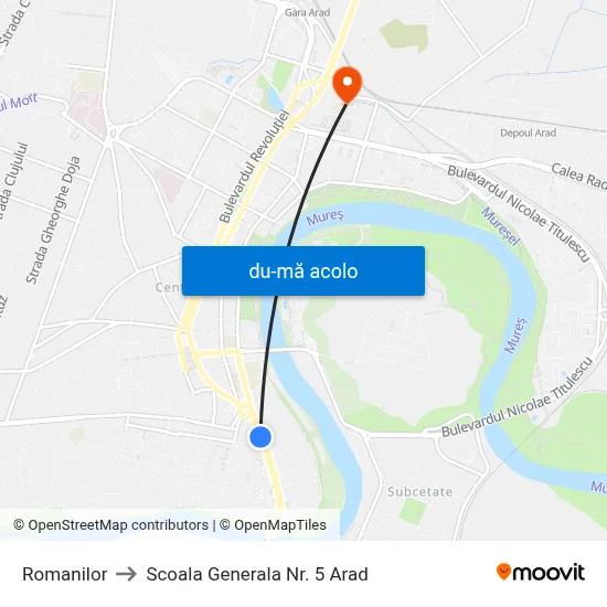 Harta de Romanilor către Scoala Generala Nr. 5 Arad