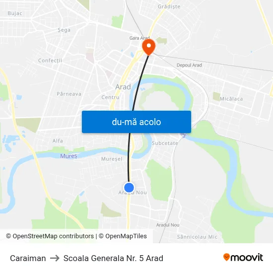 Harta de Caraiman către Scoala Generala Nr. 5 Arad