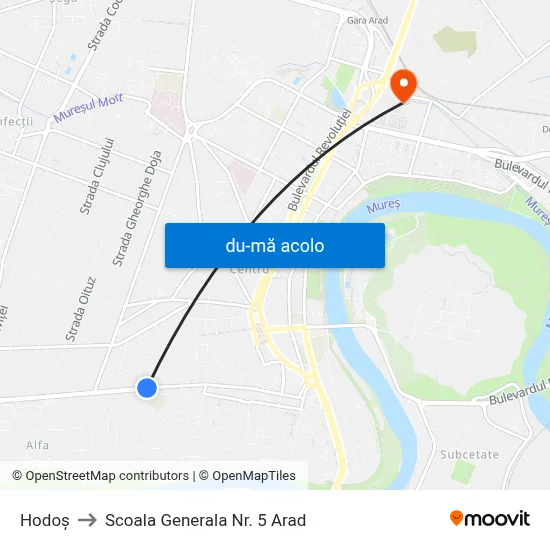 Harta de Hodoș către Scoala Generala Nr. 5 Arad