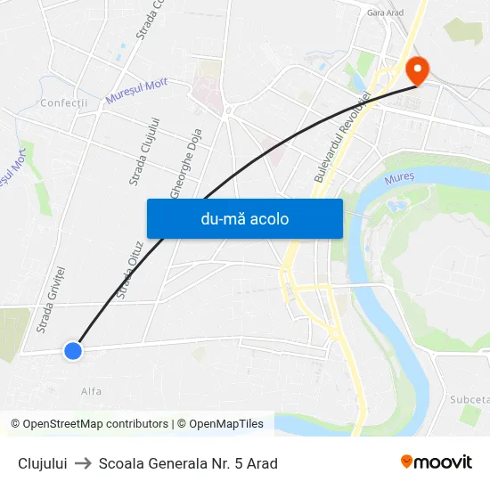 Harta de Clujului către Scoala Generala Nr. 5 Arad