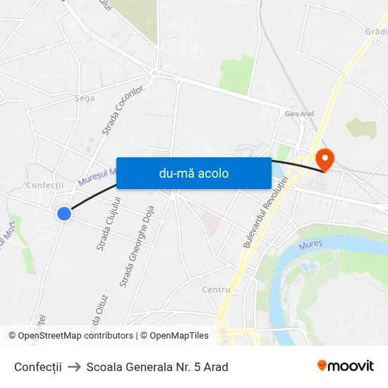 Harta de Confecții către Scoala Generala Nr. 5 Arad