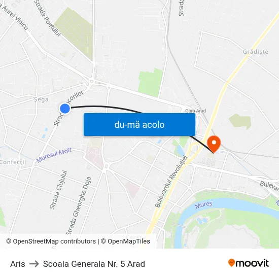 Harta de Aris către Scoala Generala Nr. 5 Arad