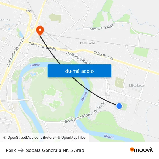 Harta de Felix către Scoala Generala Nr. 5 Arad