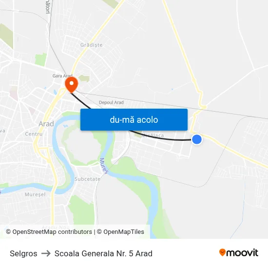 Harta de Selgros către Scoala Generala Nr. 5 Arad