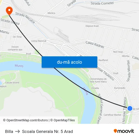 Harta de Billa către Scoala Generala Nr. 5 Arad