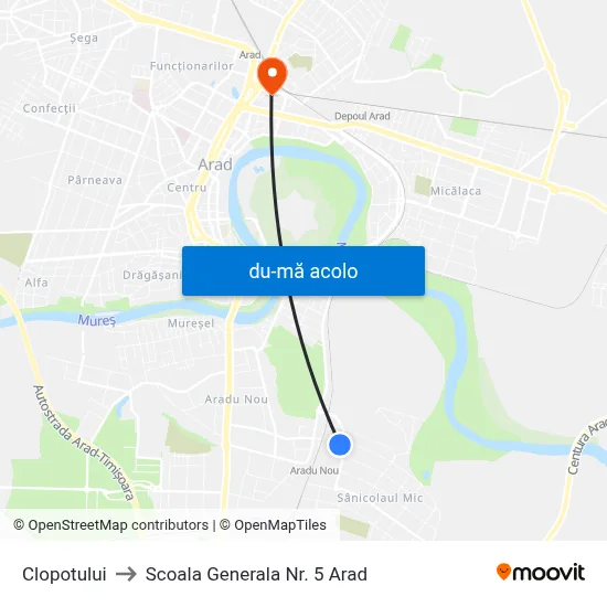 Harta de Clopotului către Scoala Generala Nr. 5 Arad