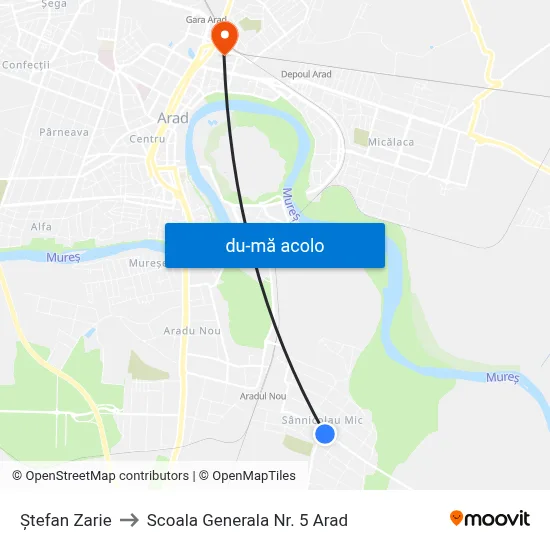 Harta de Ștefan Zarie către Scoala Generala Nr. 5 Arad