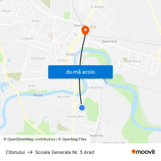 Harta de Cibinului către Scoala Generala Nr. 5 Arad