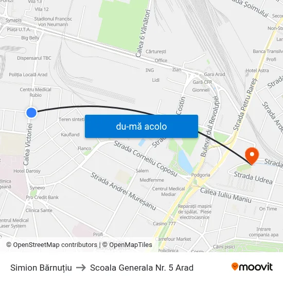 Harta de Simion Bărnuțiu către Scoala Generala Nr. 5 Arad