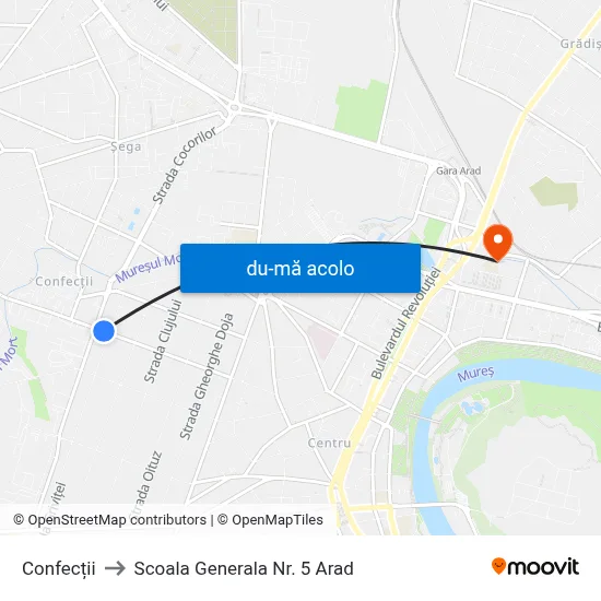 Harta de Confecții către Scoala Generala Nr. 5 Arad