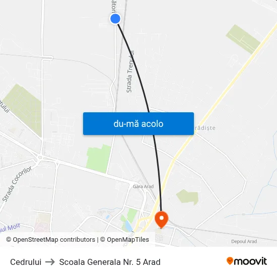 Harta de Cedrului către Scoala Generala Nr. 5 Arad