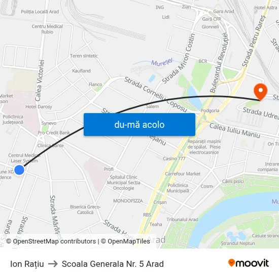 Harta de Ion Rațiu către Scoala Generala Nr. 5 Arad