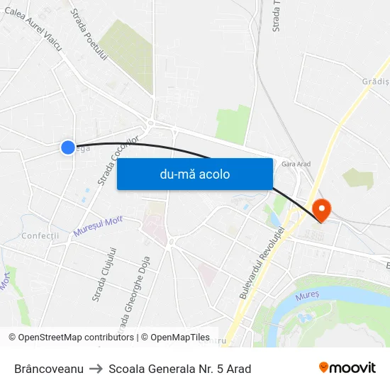 Harta de Brâncoveanu către Scoala Generala Nr. 5 Arad