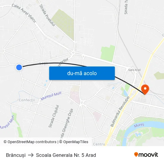 Harta de Brâncuși către Scoala Generala Nr. 5 Arad