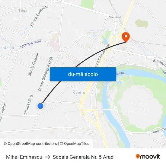 Harta de Mihai Eminescu către Scoala Generala Nr. 5 Arad